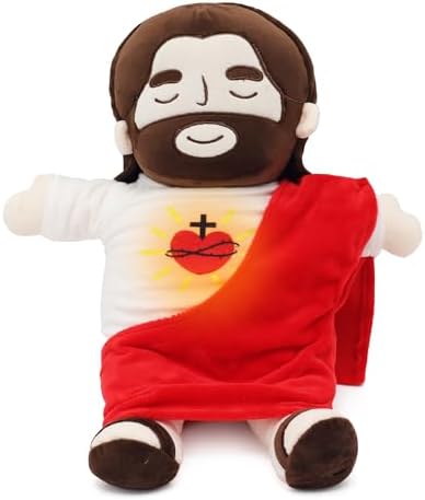 Lisslune | Soothing Jesus Plush Toy with Calming Breathing & Sounds