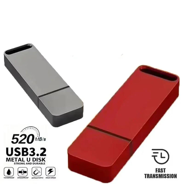 Lisslune | USB 3.2 Flash Drive | High-Speed, Durable Metal Housing & Waterproof for Windows and Mac OS
