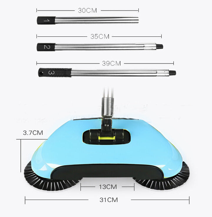 Lisslune | 2-in-1 Vacuum Broom | Cordless, Eco-Friendly & Suitable for Tiles, Wood, and Carpets
