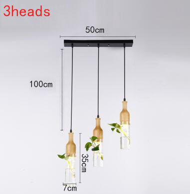 Lisslune | Wooden Modern LED Plant Pendant Lights