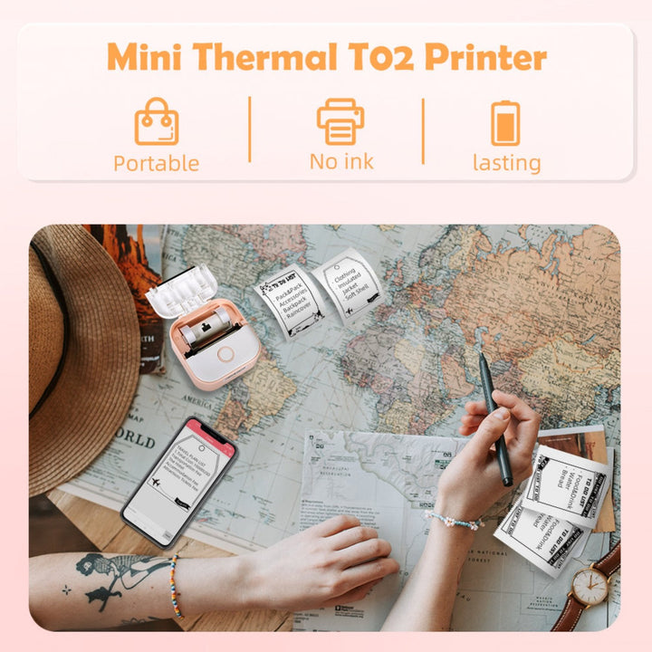 Lisslune | Bluetooth thermal printer, Enjoy the convenience of wireless printing