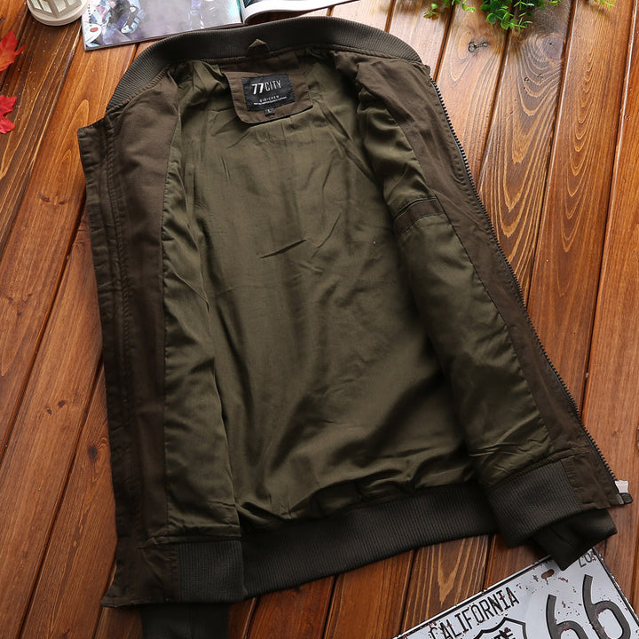 Men's Stylish Bomber Jacket with Elaborate Patches Lisslune
