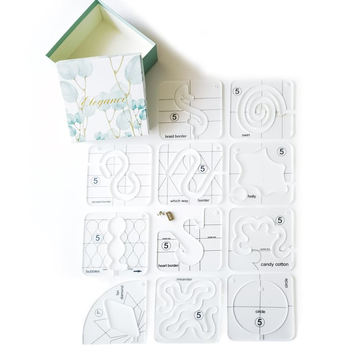 Lisslune | Free-Motion Garment Ruler Set(12 PCS) -Hot