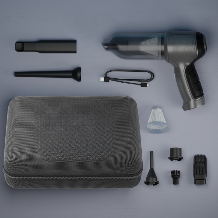 Lisslune | DualFlow Vacuum Cleaner – Portable 2-in-1 Vacuum Cleaner and Air Compression System