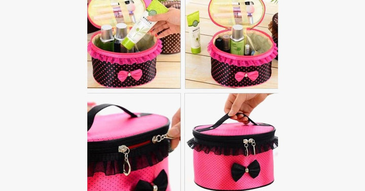 Lisslune | BowKnot Design Portable Travel Bag - Space for Your Accessories!
