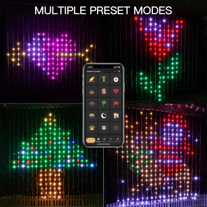 Lisslune | Color Waves LED Curtain Sync Lights