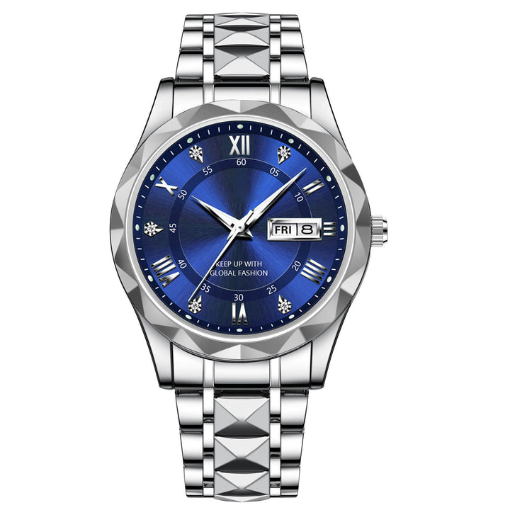 Lisslune | Waterproof Luminous Stainless Steel Two-tone Quartz Men's Watch
