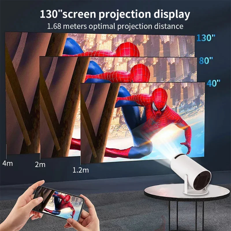 Lisslune | 4K portable projector, unleash cinematic brilliance anywhere - compact, powerful, and ready for any adventure