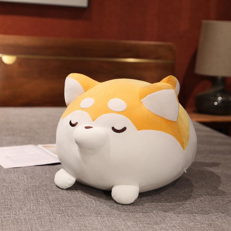Lisslune | Cuddly Plush Cushions: Cute Lazy Husky and Chubby Shiba Inu Designs