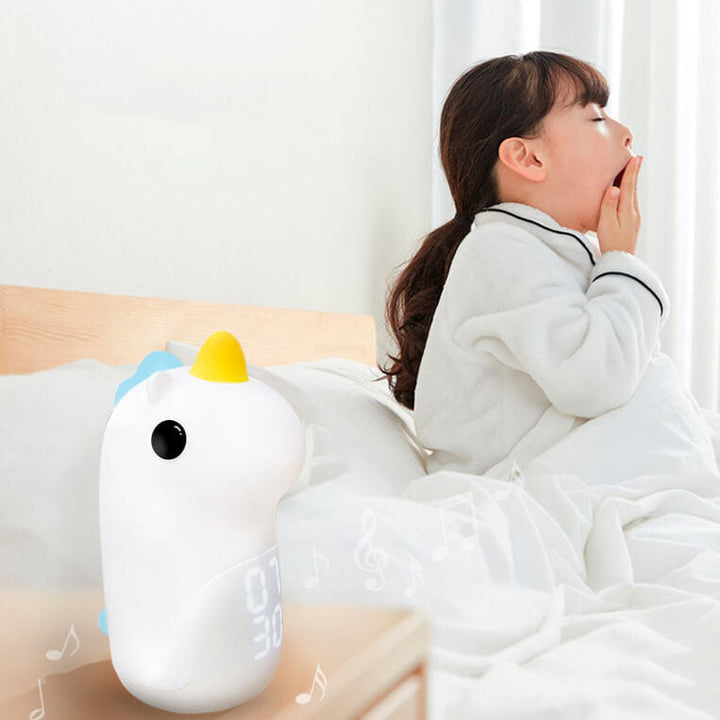 Lisslune | Unilora DreamLight Alarm Clock | Unicorn Design | Timer & LED Night Light | Nursery Decor