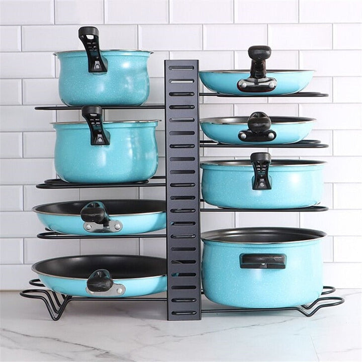 Lisslune | SpaceFlex Adjustable Pan Holder & Lid Holder | Organization & Flexibility in the Kitchen