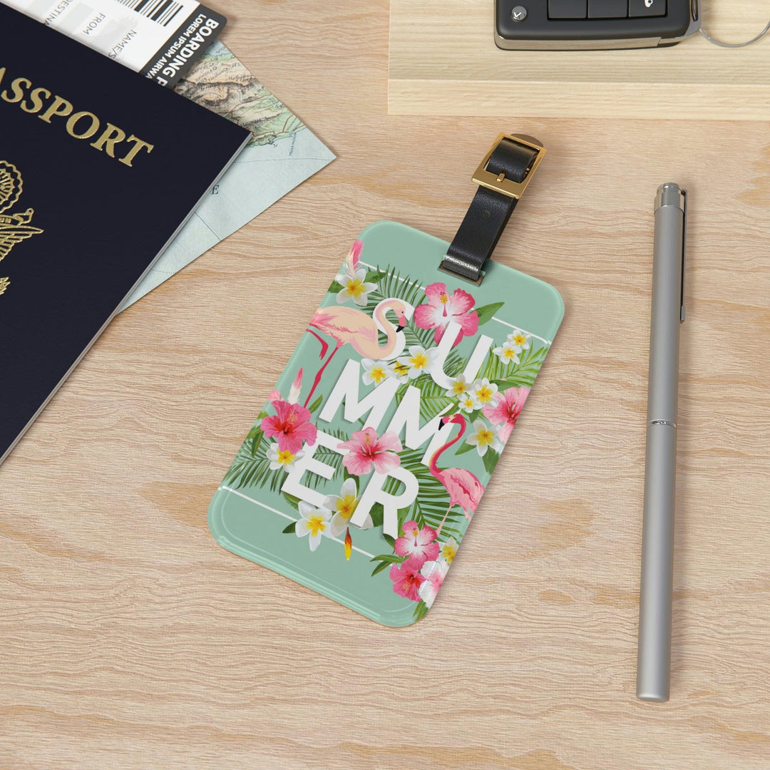 Lisslune | Chic Wanderlust Acrylic Luggage Tag Collection - Adjustable Travel Accessory