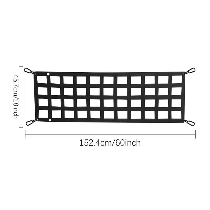 Lisslune | Heavy-duty truck tailgate cargo net with UV protection for full-size trucks