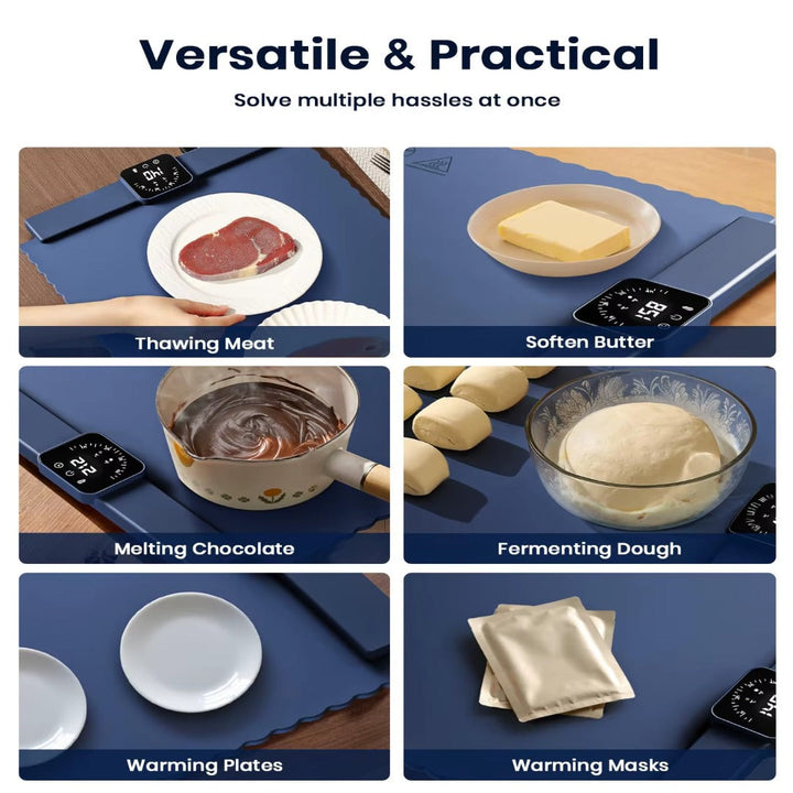 Lisslune | Safe Heat Roll-Up Electric Food Warmer Mat