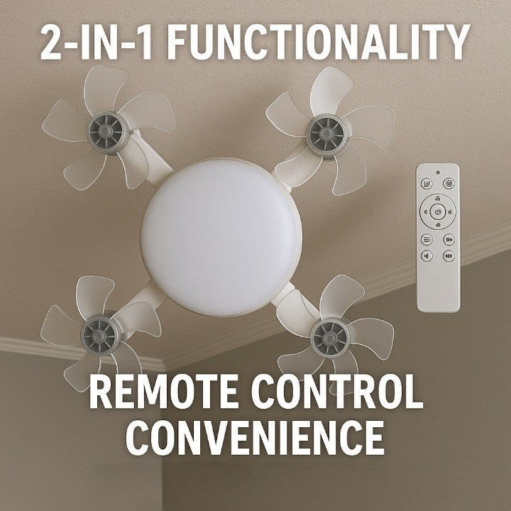 Lisslune | Sky Light LED Ceiling Fan Lamp