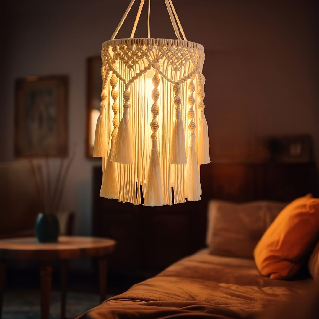 Lisslune | BohoGlow - Handwoven Macrame Pendant Light