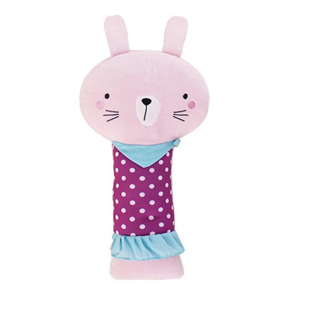 Lisslune | Adjustable Cute Animal Car Seat Strap Cover & Cushion for Kids