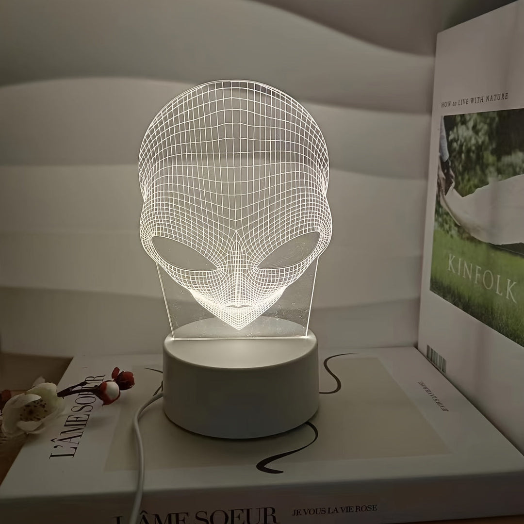 Lisslune | AstroLight – 3D-alien lamp with LED color lighting and touch control