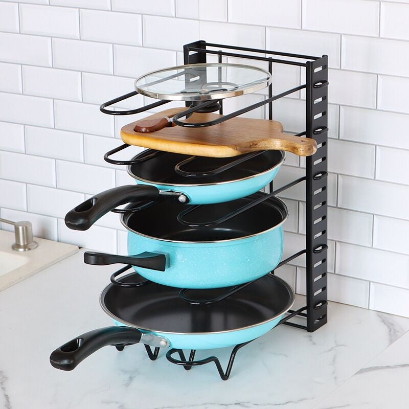 Lisslune | SpaceFlex Adjustable Pan Holder & Lid Holder | Organization & Flexibility in the Kitchen