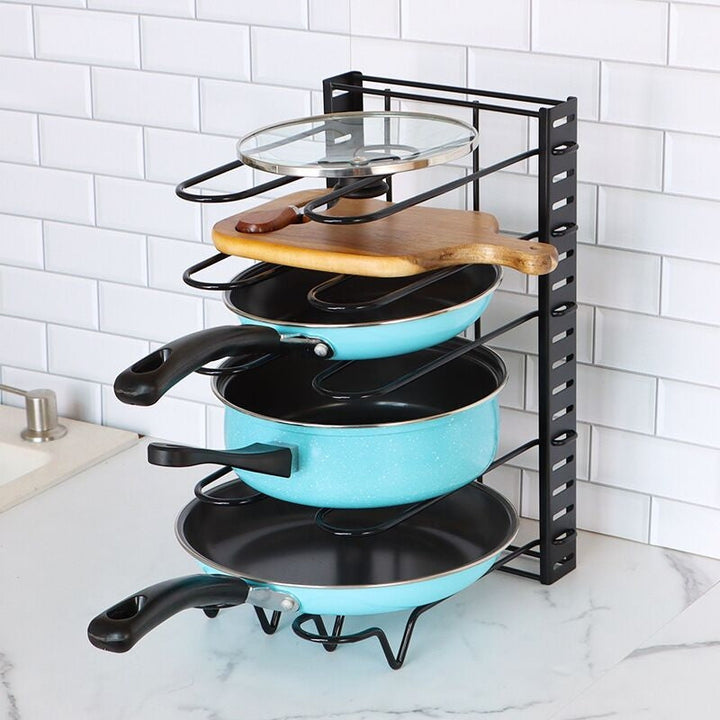 Lisslune | SpaceFlex Adjustable Pan Holder & Lid Holder | Organization & Flexibility in the Kitchen