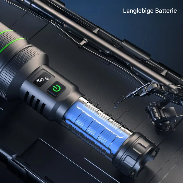 Lisslune | Extremely Bright and Zoomable LED Flashlight with Power Bank Function for Outdoor Adventures