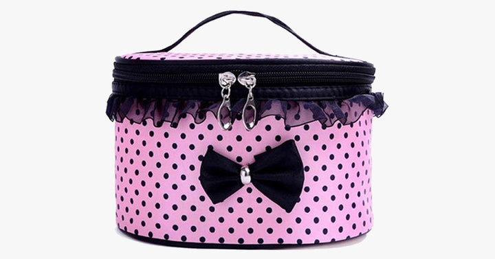 Lisslune | BowKnot Design Portable Travel Bag - Space for Your Accessories!