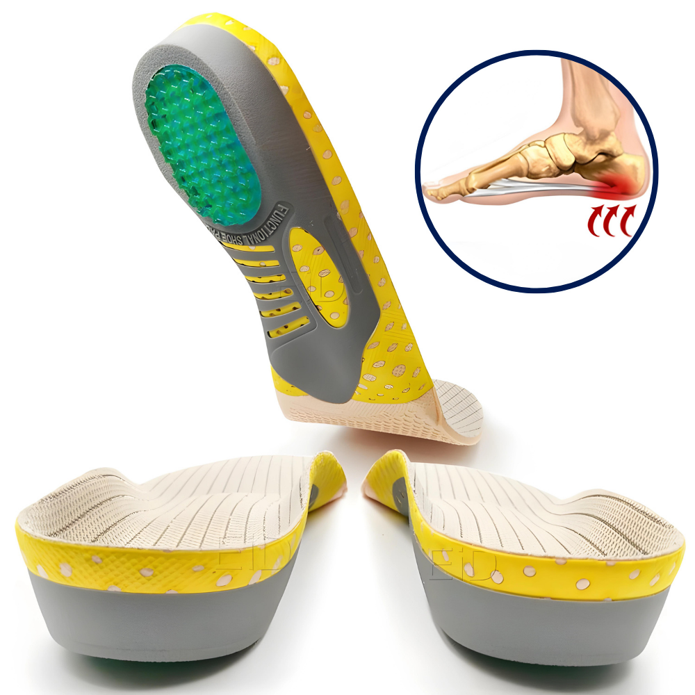 Lisslune | Orthopedic Arch Support Insoles for Flat Feet, Plantar Fasciitis Relief, and Comfort in Shoes