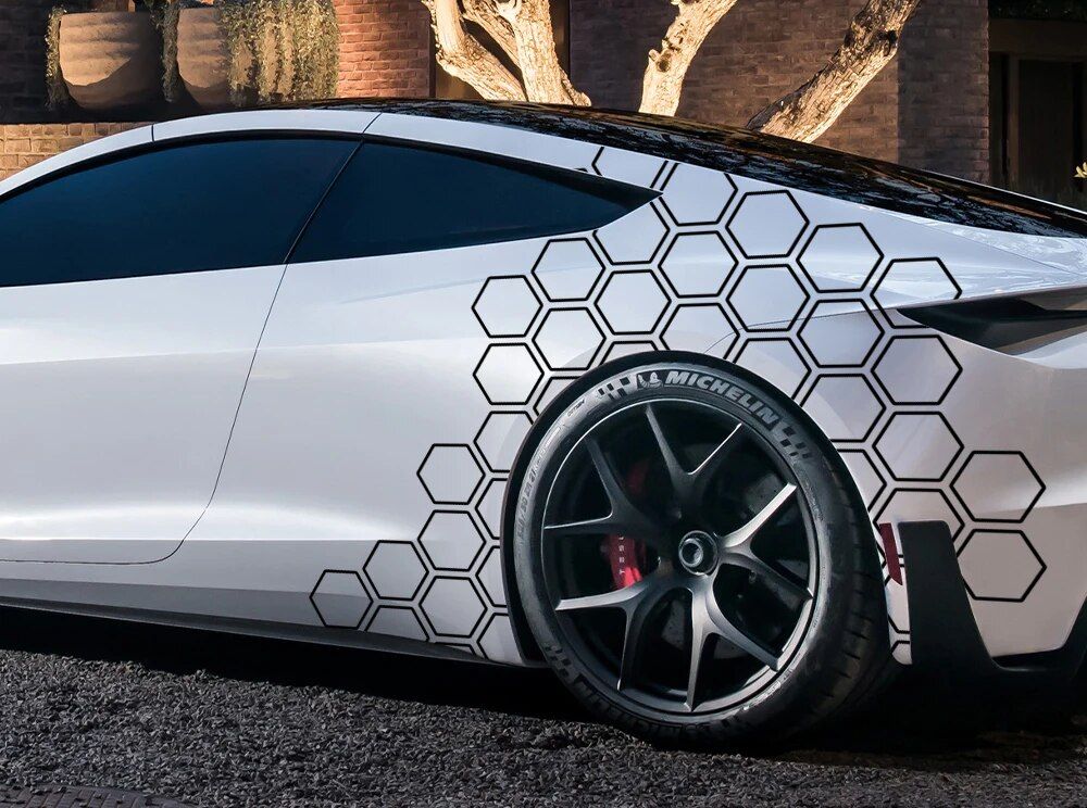 Lisslune | Universal Honeycomb Car Graphics Vinyl Sticker Set