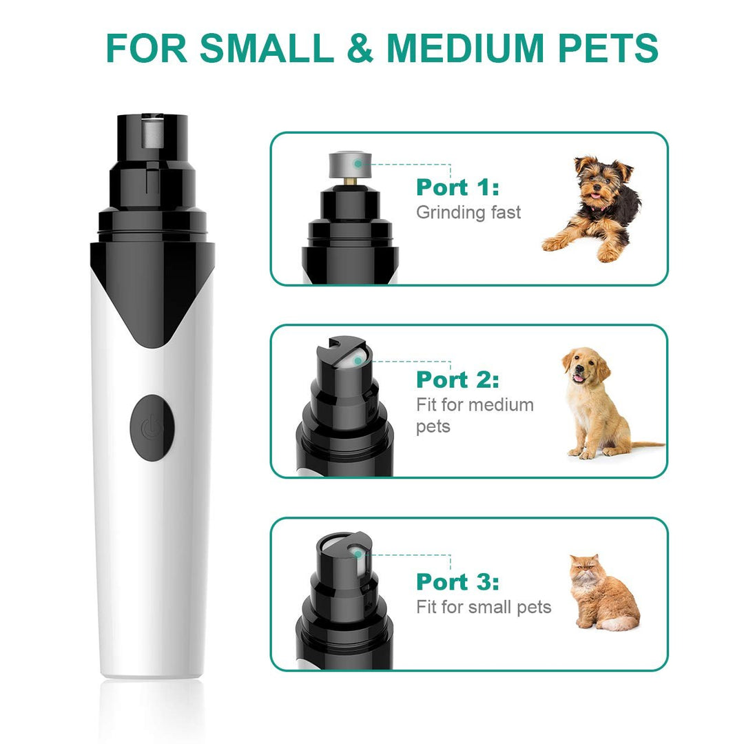 Lisslune | Rechargeable Pet Nail Grinder Soundless Good for Pet's Health