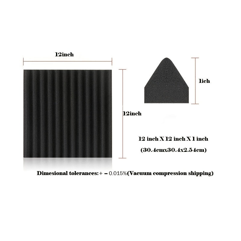 Lisslune | Schallabsorbierende Paneele] 50 Stück Hochwertige schallabsorbierende Wandpaneele - Schwarz Lila - Geräusche absorbieren und mischen - Geeignet für Aufnahmeräume, Schlafzimmer, KTV-Räume - Klebende Rückseite und Schallisolationsmaterialien