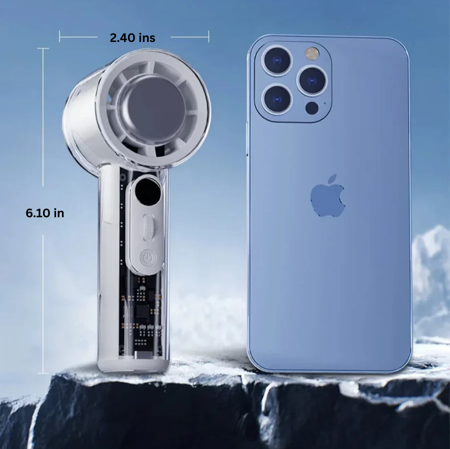 Lisslune | Turbo Cool Rechargeable Portable Hand Held Mini Fan
