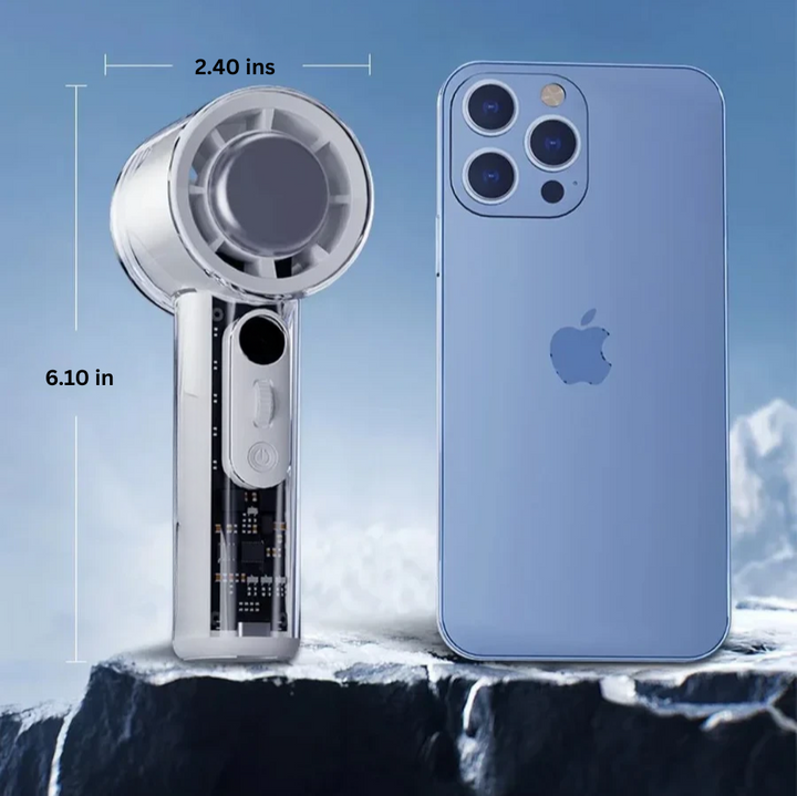 Lisslune | Turbo Cool Rechargeable Portable Hand Held Mini Fan