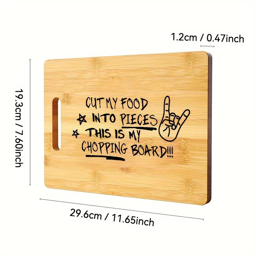 Lisslune | Engraved Bamboo Cutting Board – Humorous Kitchen Decoration and Gift