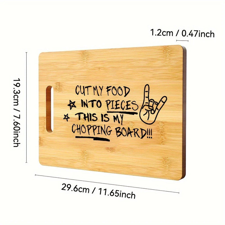 Lisslune | Engraved Bamboo Cutting Board – Humorous Kitchen Decoration and Gift