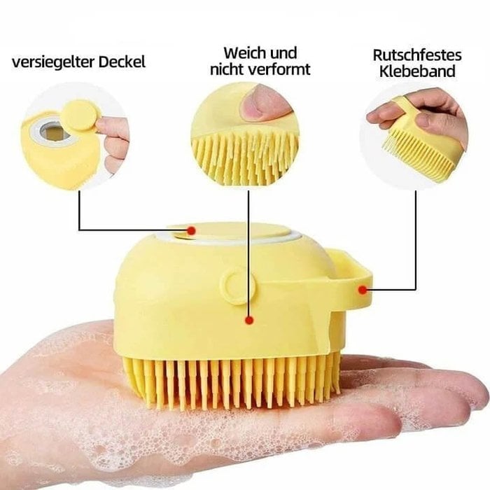Lisslune | Bathroom Pet Bath Brush Massage Soft Silicone Comb Pet