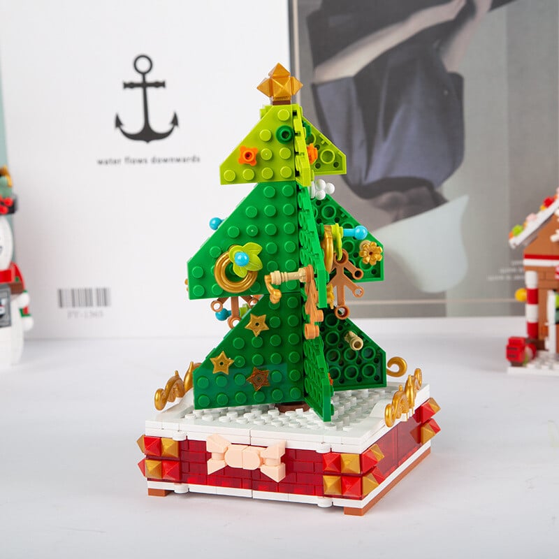 Lisslune | 360 PCS Music Box Christmas Tree Building Blocks