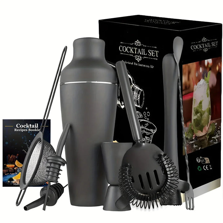 Lisslune | Professional Cocktail Set – Stainless Steel Bartender Set for Perfect Drinks