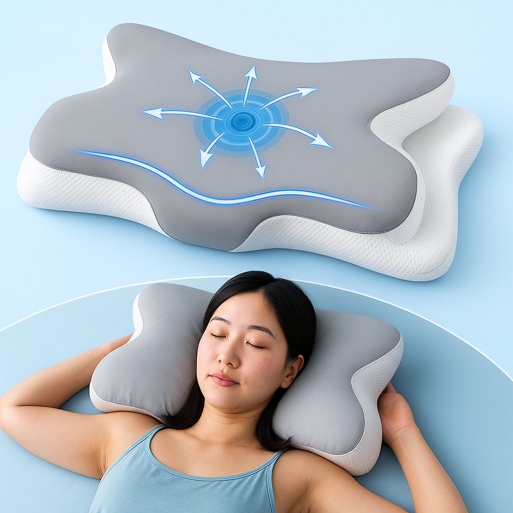 Lisslune | Butterfly Shaped Memory Foam Ergonomic Pillow
