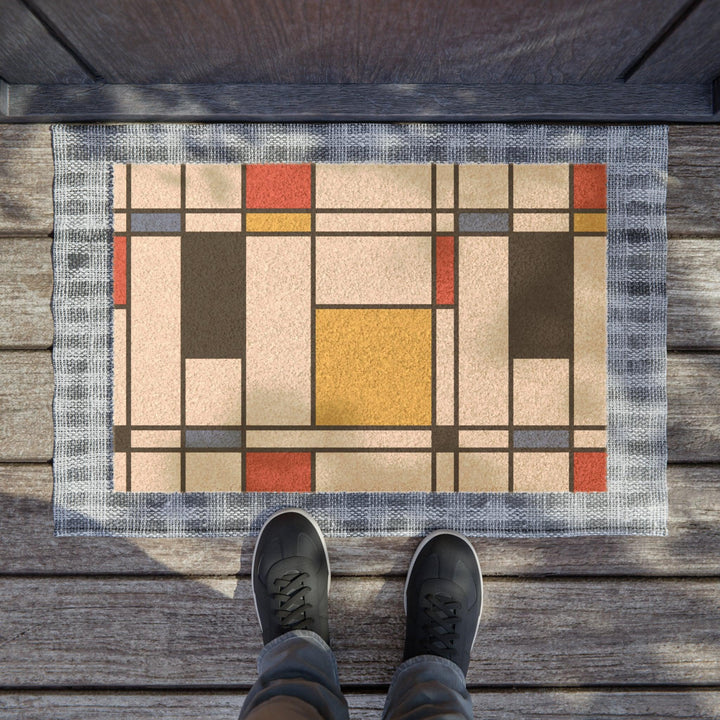 Lisslune | Elegant Adjustable Geometric Front Door Welcome Mat - Luxury Entrance Décor