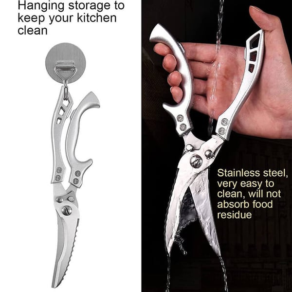 Lisslune | Stainless Steel Bone Cutting Kitchen Scissors