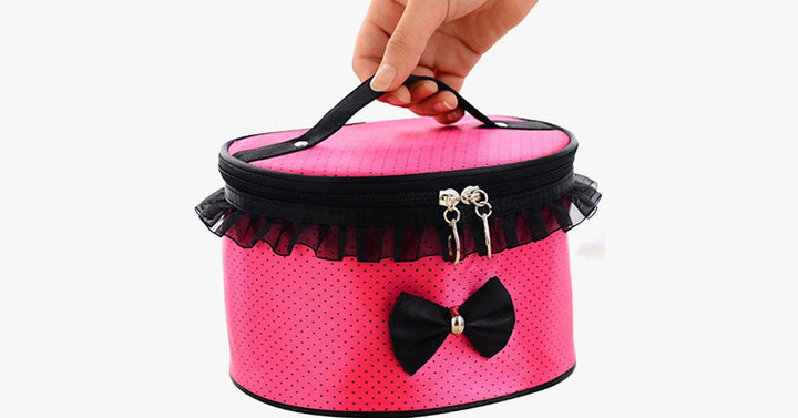 Lisslune | BowKnot Design Portable Travel Bag - Space for Your Accessories!