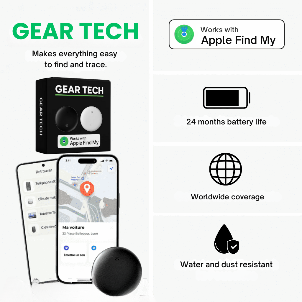 Lisslune | GPS Tracker for Motorcycles | No Subscription, Compatible with Android & iOS for Real-Time Location Tracking