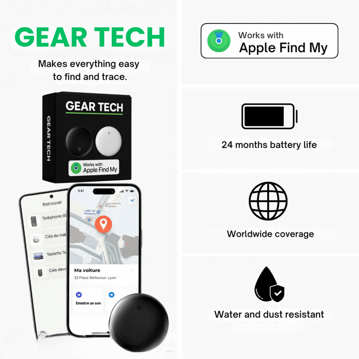 Lisslune | GPS Tracker for Motorcycles | No Subscription, Compatible with Android & iOS for Real-Time Location Tracking
