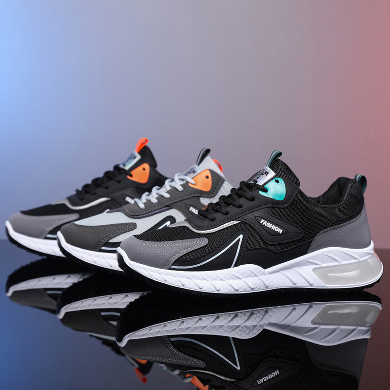 Lisslune | Breathable Men's Sneakers with Color Accent