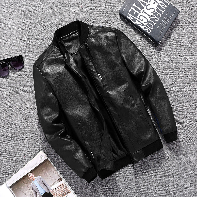 Men's biker jacket in modern design with practical pockets Lisslune