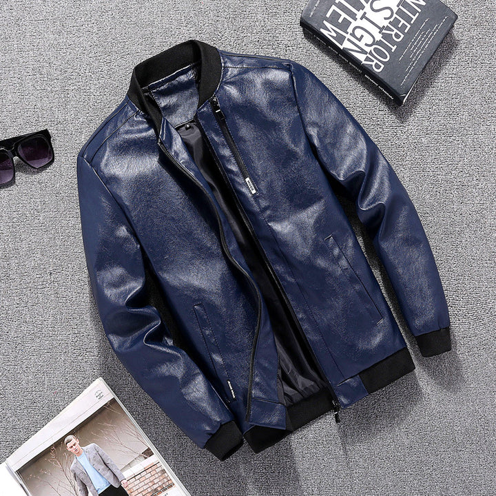 Men's biker jacket in modern design with practical pockets Lisslune