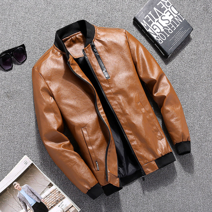Men's biker jacket in modern design with practical pockets Lisslune