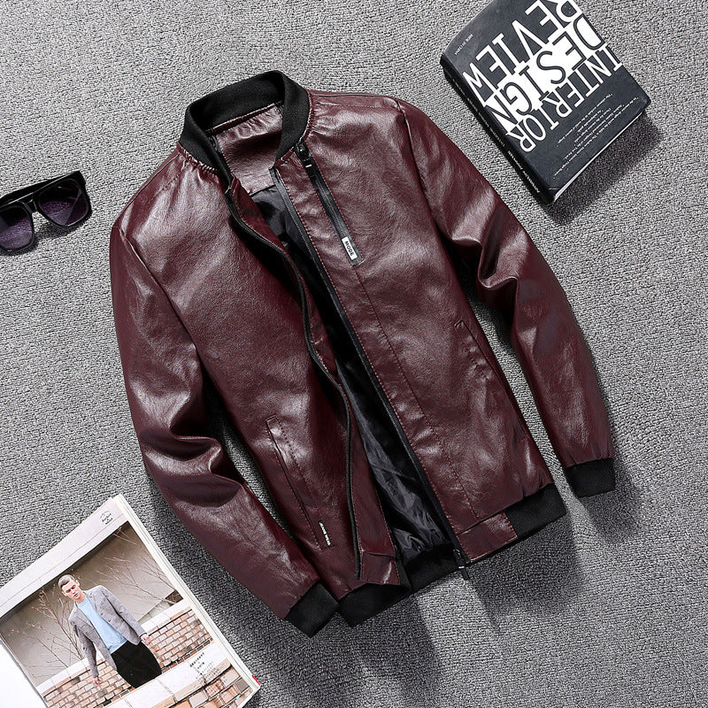 Men's biker jacket in modern design with practical pockets Lisslune