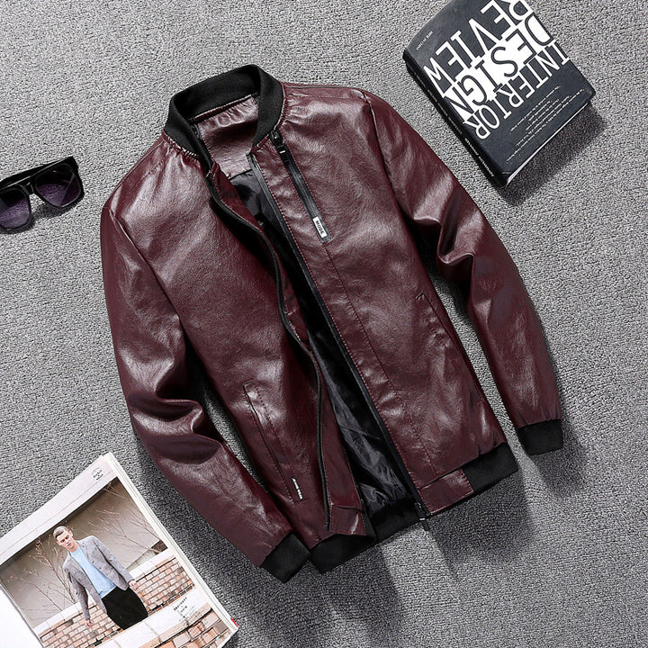 Men's biker jacket in modern design with practical pockets Lisslune