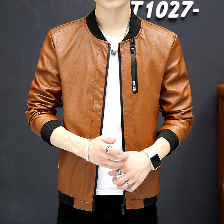 Men's biker jacket in modern design with practical pockets Lisslune